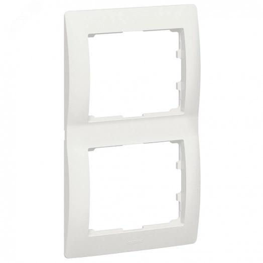 Galea Life Рамка 2 поста вертикальная Pearl