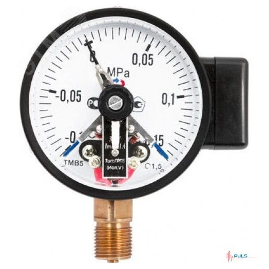 Манометр общетехнический радиальный диам. 100 мм с эл/приставкой ТМ-510Р.03(0-1.6MPa)G1/2.1.5* исп.III