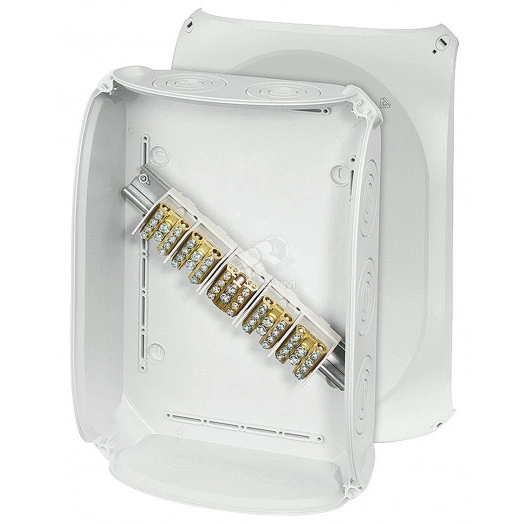 Коробка клеммная магистральная 5-пол. 6-35 кв.мм 355х255х122 PC IP66 серая