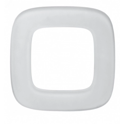 Valena ALLURE Рамка 1 пост Белое стекло универсальная