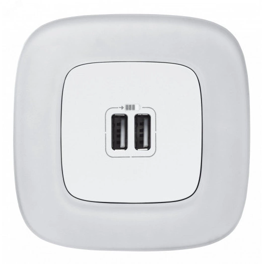 Valena ALLURE Рамка 1 пост Белое стекло универсальная