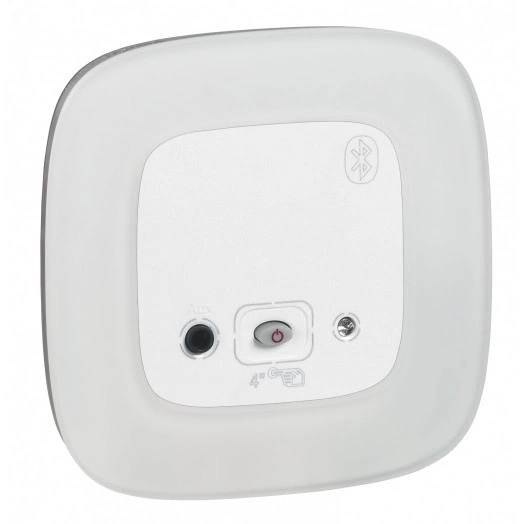 Valena ALLURE Рамка 1 пост Белое стекло универсальная