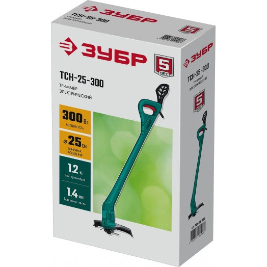 Триммер сетевой 300 Вт, ширина скашивания 25 см