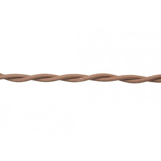 Ретро провод 2х1,5 Песочное золото (матовый) 150 м