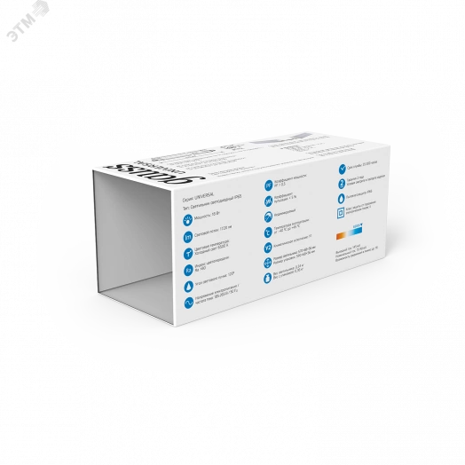 Светильник светодиодный ДСП-18 Вт 1720 Лм 6500K IP65 570х60х55 мм матовый соединение в линию UNIVERSAL Gauss