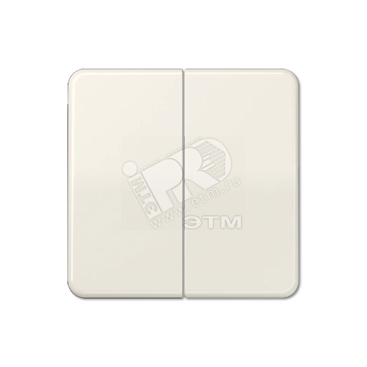 Клавиши ударопрочные для сдвоенного выключателя и кнопки  слоновая кость