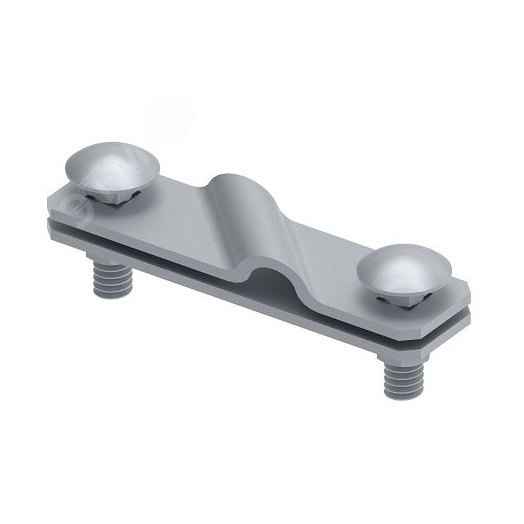 Соединитель диагональный для перпендикулярного соединения полосы до 50 мм/прутка 8-10 мм. Материал - горячеоцинкованная сталь.