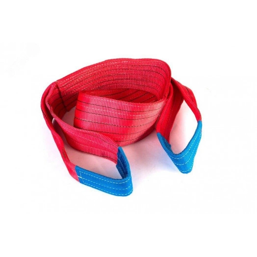 Строп текстильный двухпетлевой длиной 2м для поднятия грузов до 5т