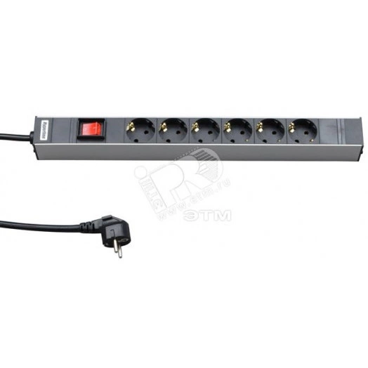 Блок розеток SHT19-6SH-S-2.5EU на 6 модулей