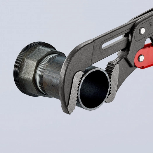 Ключ трубный 2 S-образные тонкие губки с быстрой регулировкой 70 мм (2 3/4) L-560 мм серый Cr-V многоэтапная закалка в масле KN-8361020