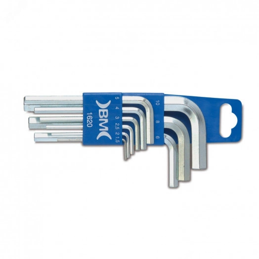 Набор шестигранных ключей 9 шт., 1,5-10 мм