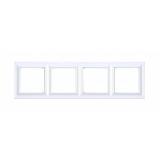 Рамка 4-поста, Eco Profi Standart, термопласт, белый