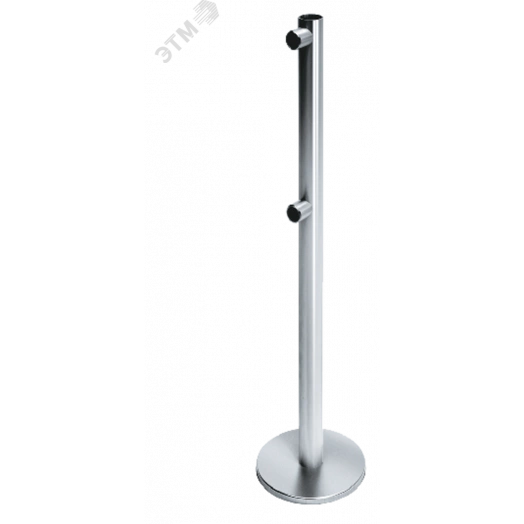 Стойка ограждения передвижная односторонняя, 2 муфты