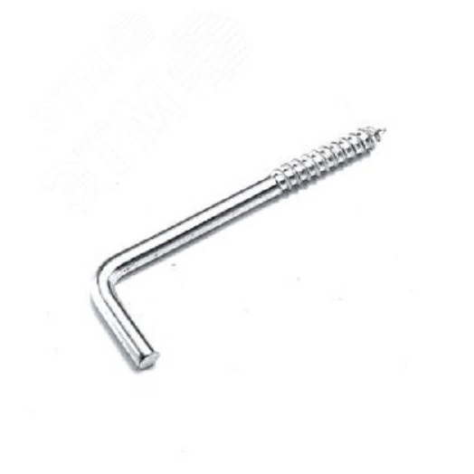 Шуруп с Г-образным крюком 6х75 оцинкованный 2 шт.