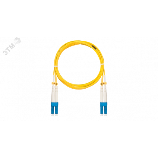 Шнур оптический соединительный SM 9/125 OS2 LC/UPC-LC/UPC двойной LSZH 2мм желтый 20м
