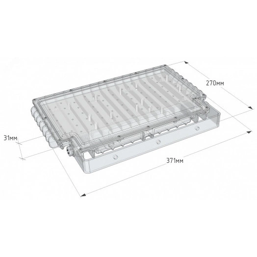 Светильник светодиодный ДО-65Вт, IP65, 5000К, 8700Лм, 120°, 220В, Star