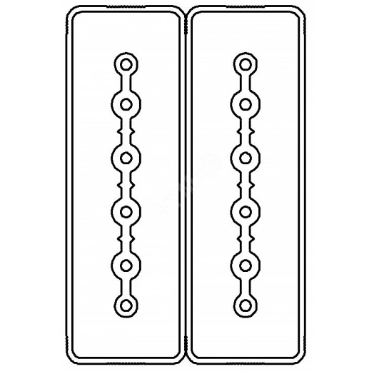 Секция прямая шинопровод 1+1 точек отвода L=3000мм Cu 6P+6P40A