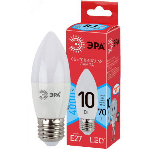 LED B35-10W-840-E27 R Е27 / E27 10 Вт свеча нейтральный белый свет