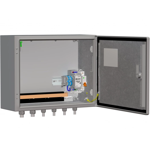 Термошкаф телекоммуникационный с обогревом IP66, 380х300х155 мм