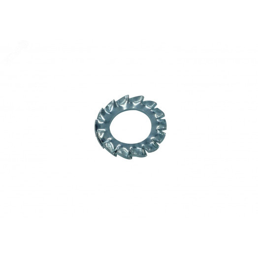 Шайба DIN 6798A М6 стопорная с наружными зубьями нержавеющая сталь А2  (150 шт.)
