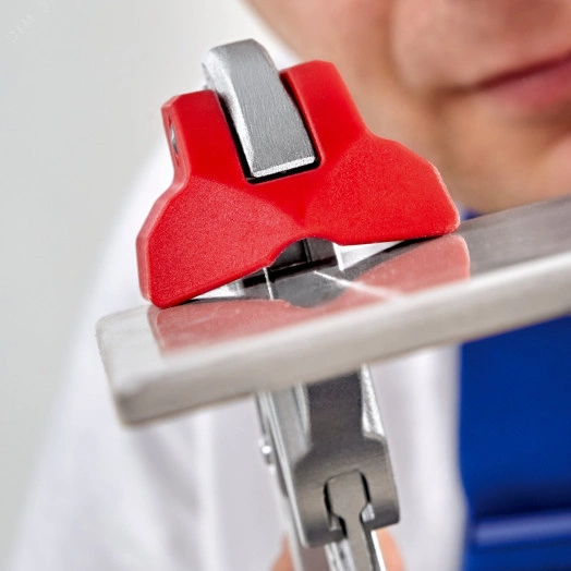 Клещи для точного разламывания кафельной плитки L-250 мм хромированные обливные рукоятки KN-9113250