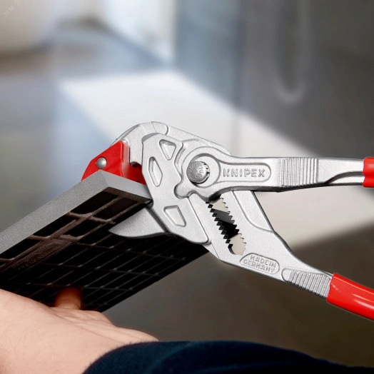 Клещи для точного разламывания кафельной плитки L-250 мм хромированные обливные рукоятки KN-9113250