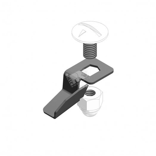 Поворотный фиксатор, кратность - 25шт, EV - Оцинкованная сталь (методом электролитического цинкования)