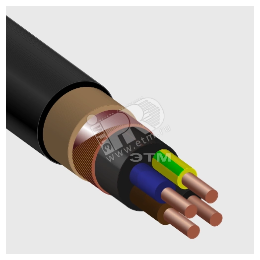 Кабель силовой ВВГЭ 4х4ок(N)-1 ВНИИКП