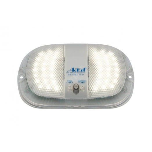 Светильник светодиодный СА-7012У Персей 11Вт,     1300Лм 220В с оптико-акустическим датчиком многорежимный регулировка акуст. датчика и временисвечения защита от краж антивандальный АКТЕЙ