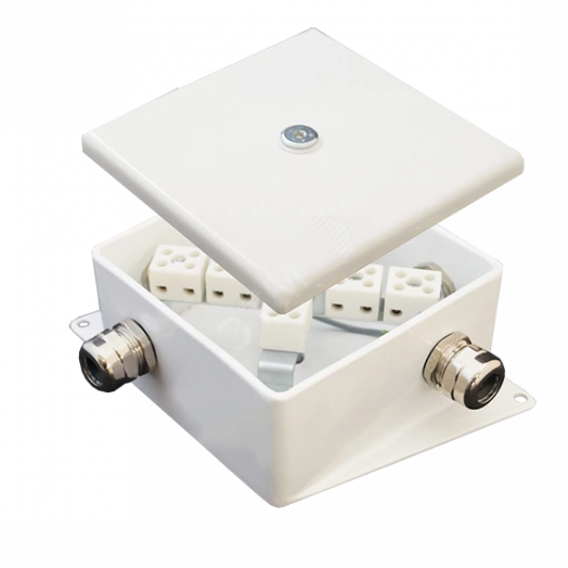 Коробка монтажная огнестойкая КМ-О (6к)-IP66-120х120 два ввода AD