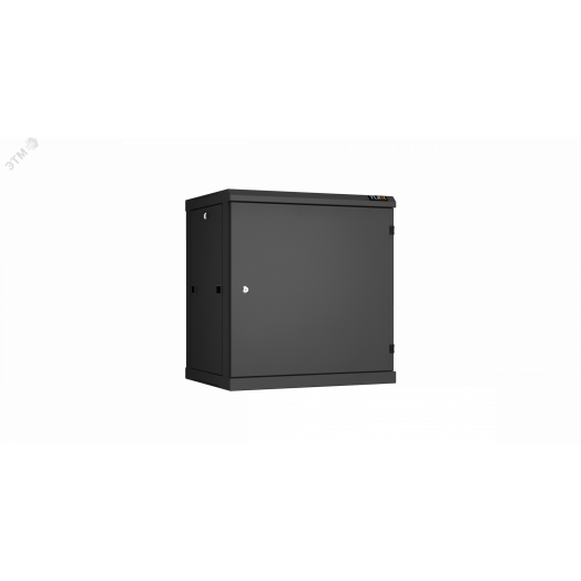 Шкаф настенный разбор TLK 19д 12U металлическая дверь Ш600хВ636хГ450мм черный