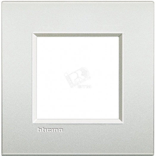 LL Лицевая панель 2 модуля Белый жемчуг