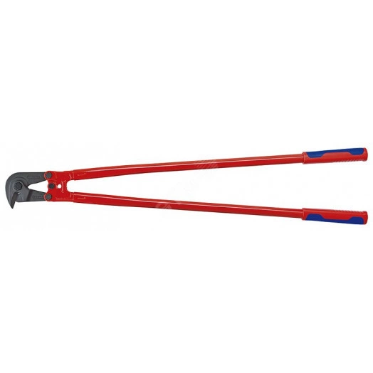 Ножницы для резки арматурной сетки L-950 мм твёрдость кромок 62 HRC серые 2-компонентные рукоятки сменная ножевая головка кованый коннектор KN-7182950