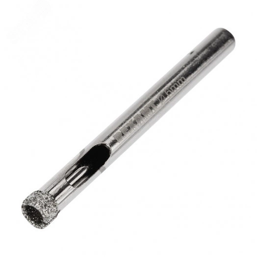Сверло алмазное 6 мм по керамике и стеклу (упак. - 10 шт.)