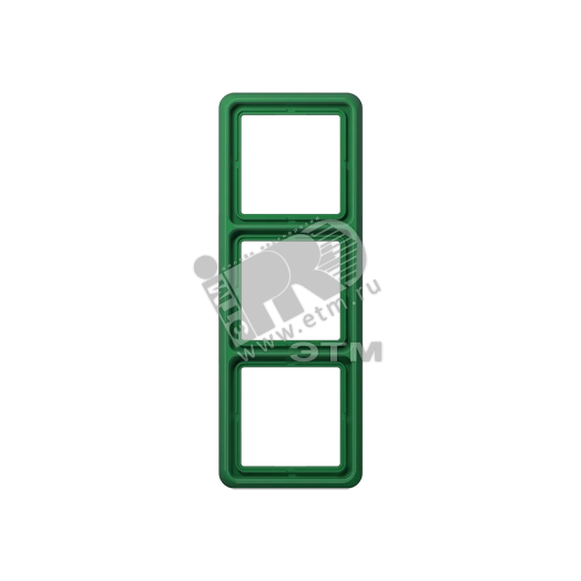 Рамка 3 поста универсальная зеленая