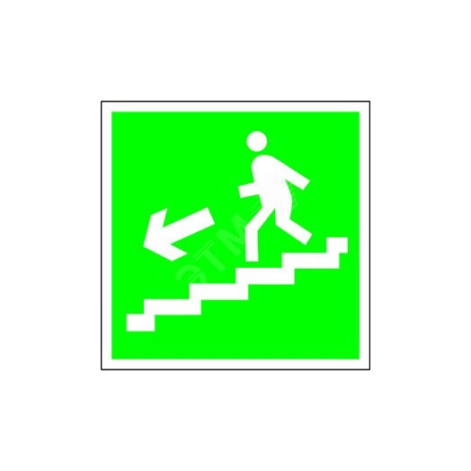 Пластина Напр. к эвакуац. выходу по лестн. вниз (лев.) PP-36162.E14