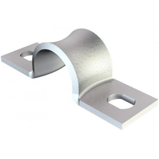 Крепежная скоба металл. двухлапковая 9mm