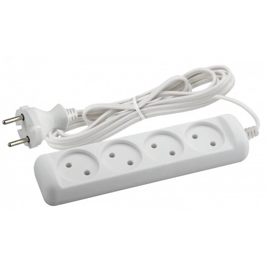 Удлинитель Россия UX-4-3m без заземл,2x0.75мм2, ШВВП, 4гн, 3м UX-4-3m ЭРА