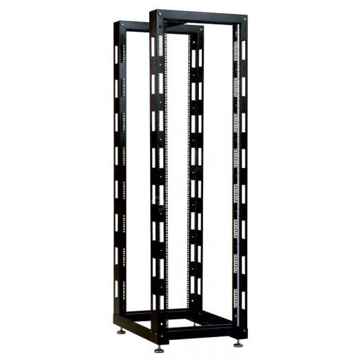 Стойка телекоммуникационная универсальная 49U двухрамная черная