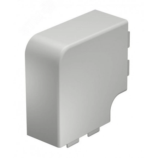 Крышка плоского угла кабельного канала WDKH 60x110 мм (ABS-пластик, светло-серый)