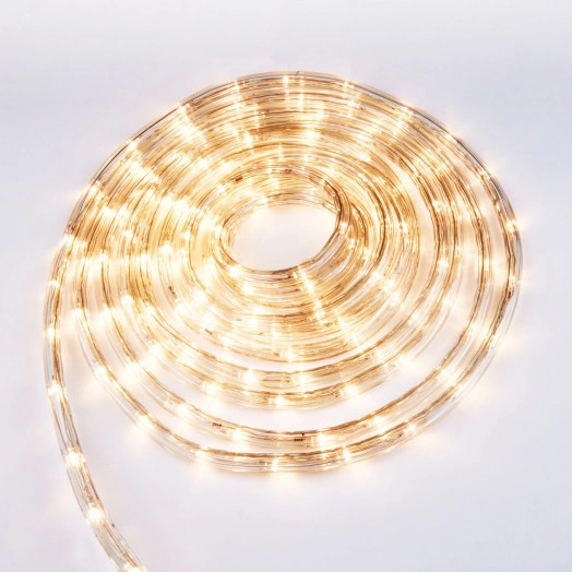 Гирлянда светодиодная Дюралайт 8м ULD-D50 8M/С08 IP44 WARM WHITE С контроллером Теплый белый свет Провод белый