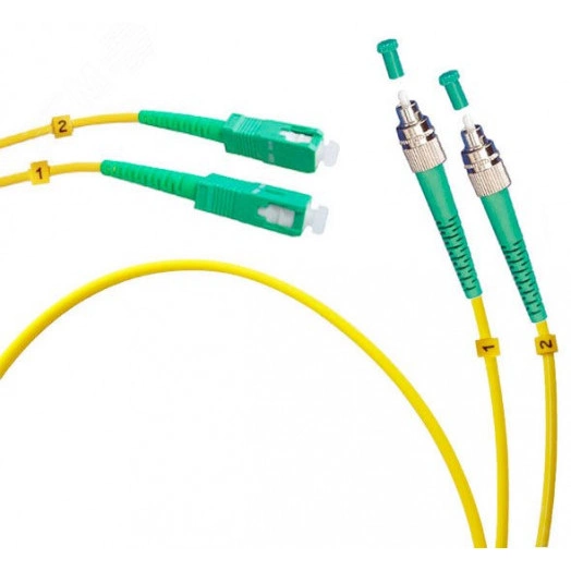 Шнур оптический duplex 25м FC/APC-SC/APC 9/125 sm  LSZH FOP(d)-9-FC/APC-SC/APC-25m