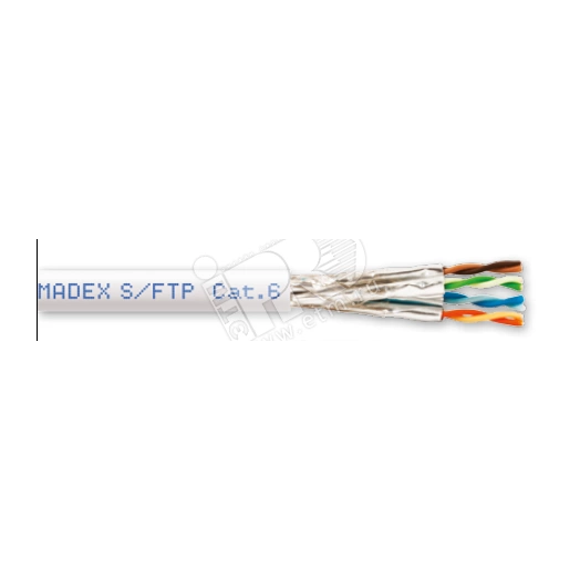 Витая пара S/FTP 4PR 23AWG Cat.6 LSZH(LSOH) экранированная с ограниченным выделением дыма(DCM Test Report)