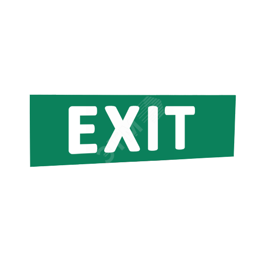 Сменная надпись EXIT (зеленый фон) для Табло Т