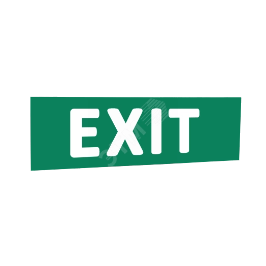 Сменная надпись EXIT (зеленый фон) для Табло Т