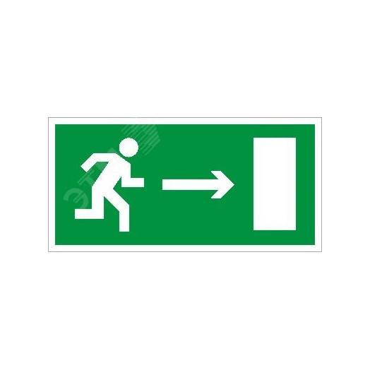 Пиктограмма Выход направо ПЭУ 002 (130х260)