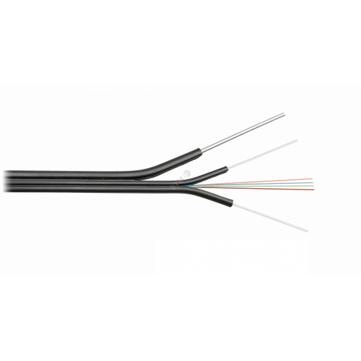 Кабель волоконно-оптический, 1 волокно, SM 9/125 G.657.A1, внутренний/внешний, с FRP прутками и стальным тросом, LSZH