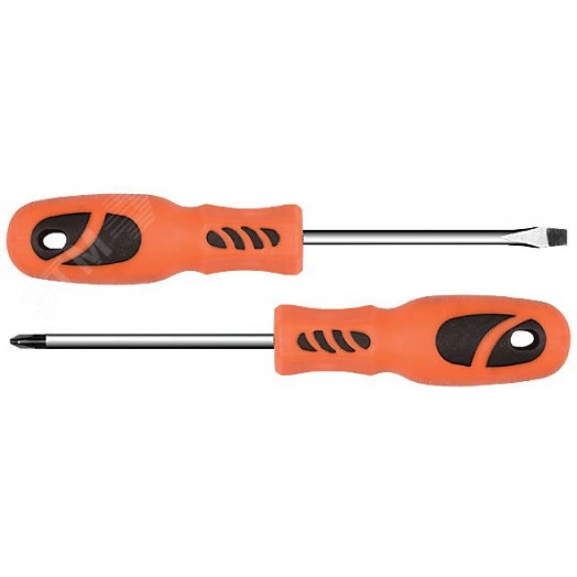 Отвертка, CrV сталь, пластиковая ручка PH1 x 100 мм