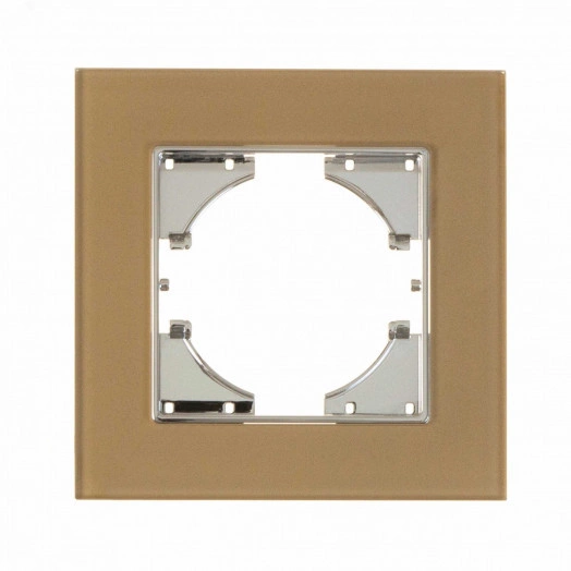 UGRA рамка 1-местная, стекло,  шампань.