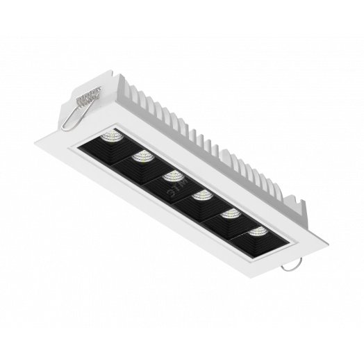 Светильник светодиодный ДВО-15Вт STELLAR повор.199x62x45mm 3000K 34° белый Вартон